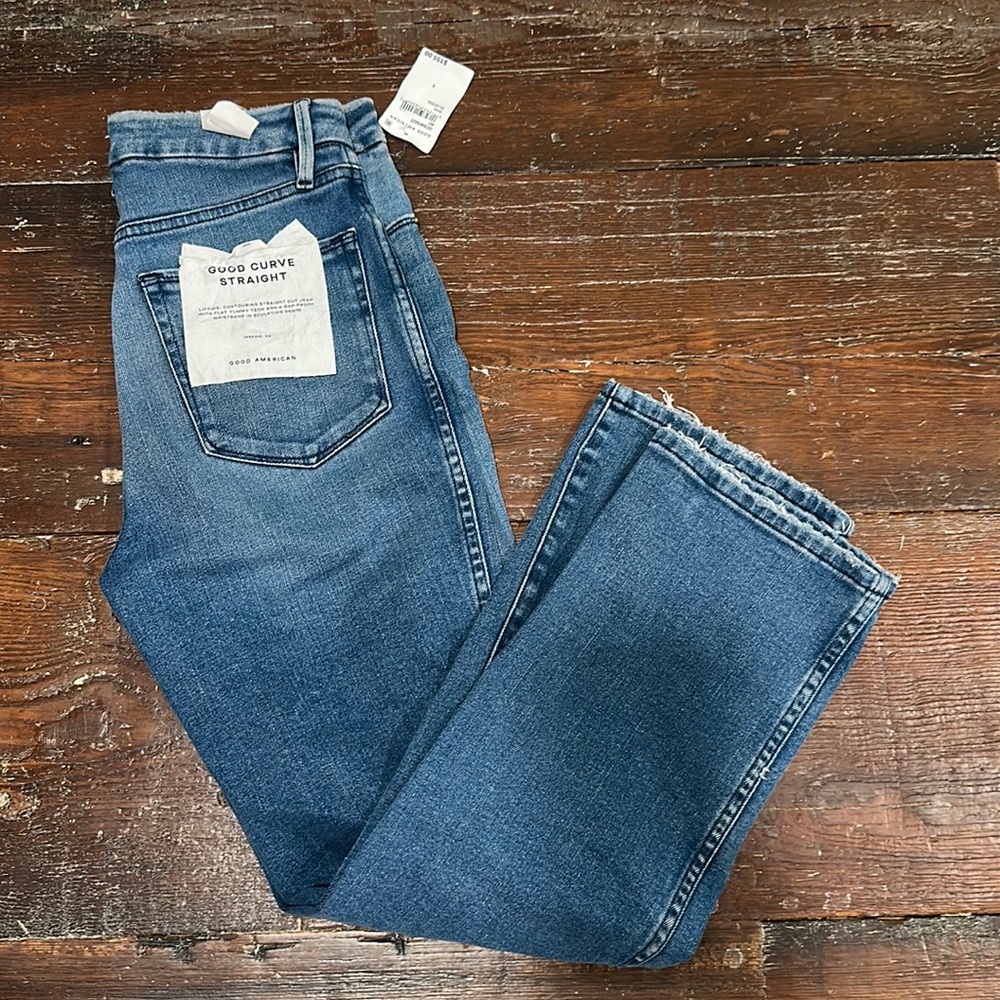 Good American Good Curve Straight jeans size 4